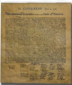 Copy of the Declaration of Independence, August 2, 1776